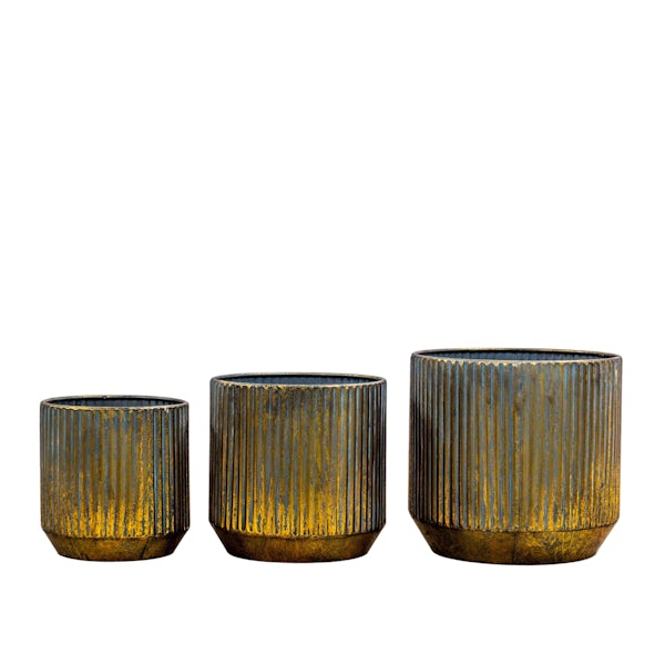 Accents Evie planter in bronze set of 3