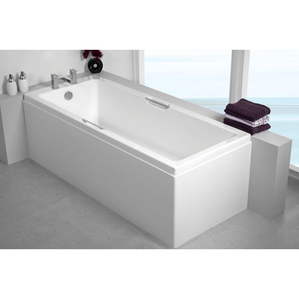 Carronite acrylic L shaped bath panel