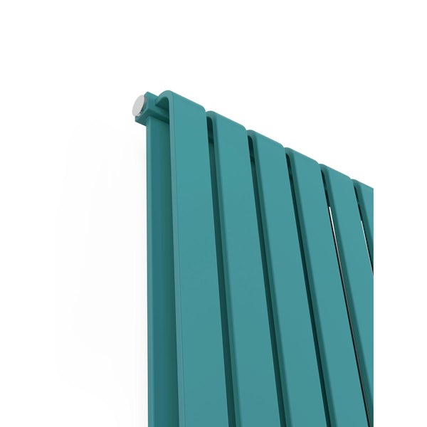 Terma Warp-Room horizontal matt teal radiator