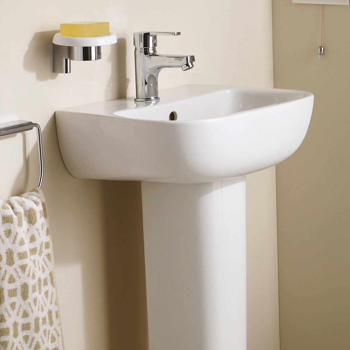 Pedestal Wash Ideal Standard E742601 White Alto 450 mm Wash Basin 