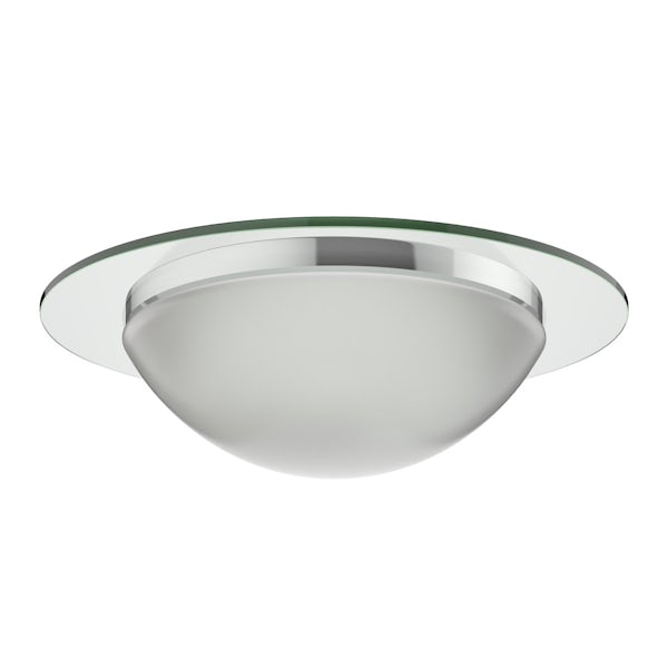 Aditi domed flush ceiling light
