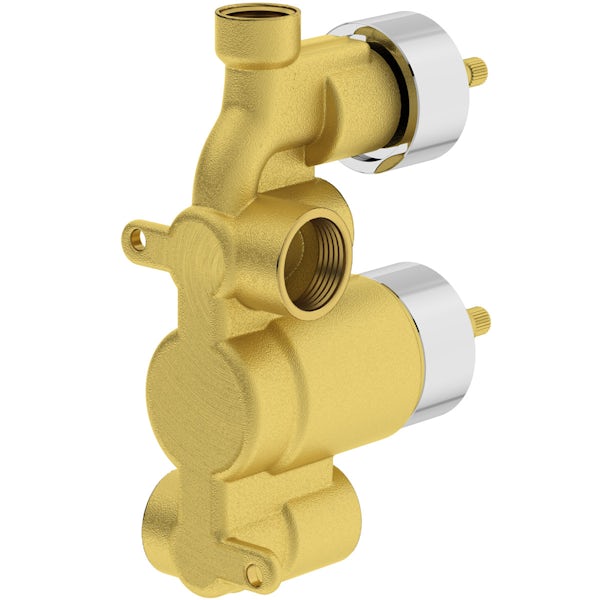 Mode Austin twin thermostatic shower valve