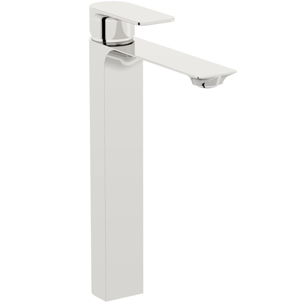 Mode Adler high rise basin mixer tap with slotted waste