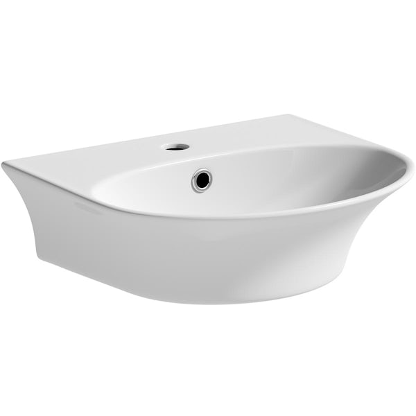 Orchard Monnow white wall hung basin 450mm
