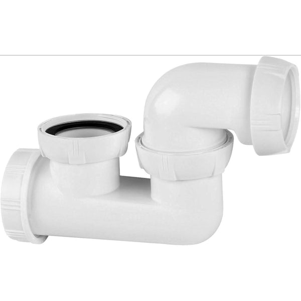 Macdee Wirquin low profile bath trap with swiveling outlet