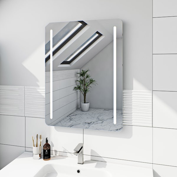 Mode Ellis white wall hung vanity unit 600mm and mirror offer