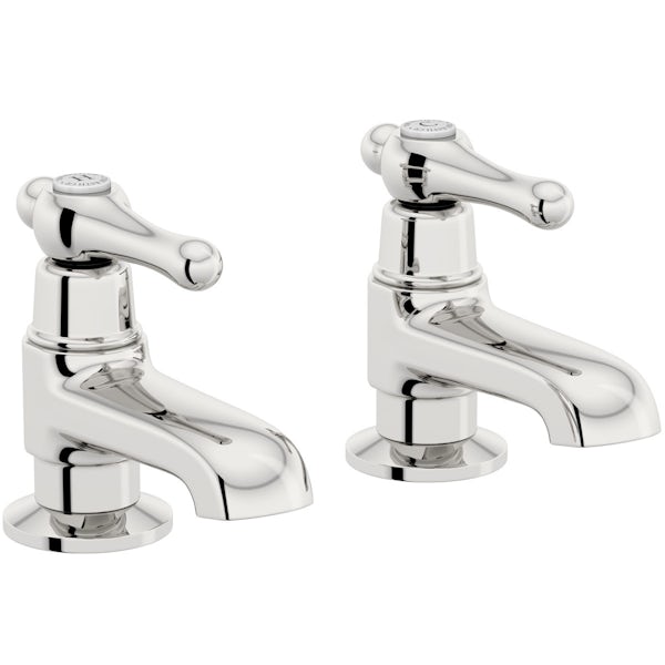 The Bath Co. Camberley lever bath pillar taps offer pack