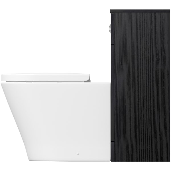 Orchard Wye essen back to wall toilet unit with contemporary toilet and seat