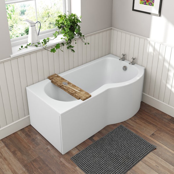 Orchard P shaped right handed shower bath