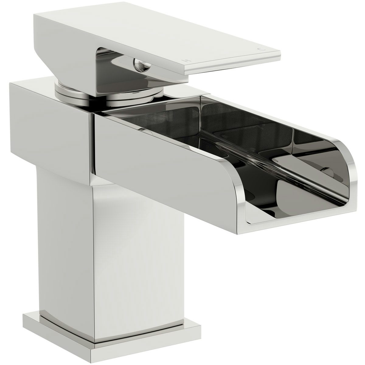 Mode Carter waterfall basin mixer tap with slotted waste