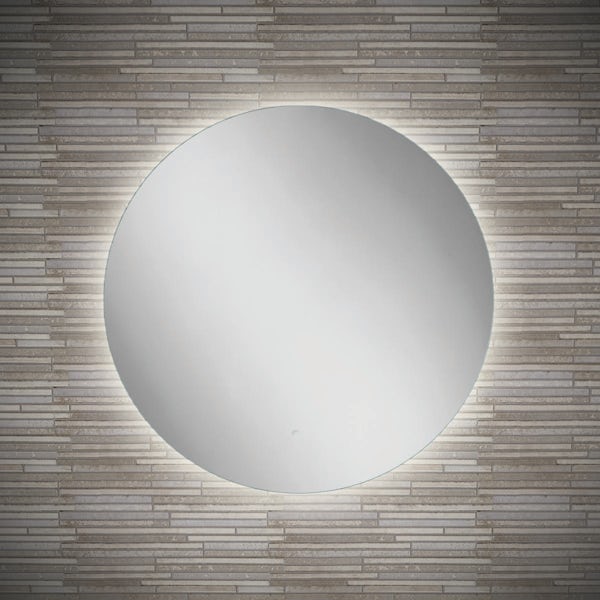 HiB Theme round LED illuminated mirror 600mm