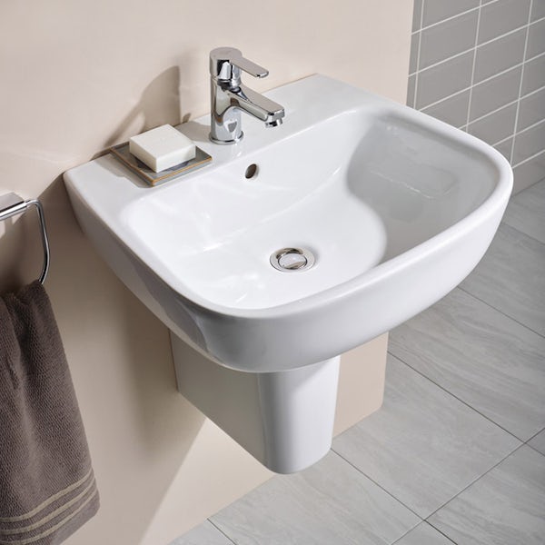 Ideal Standard Studio Echo 1 tap hole semi pedestal basin 500mm