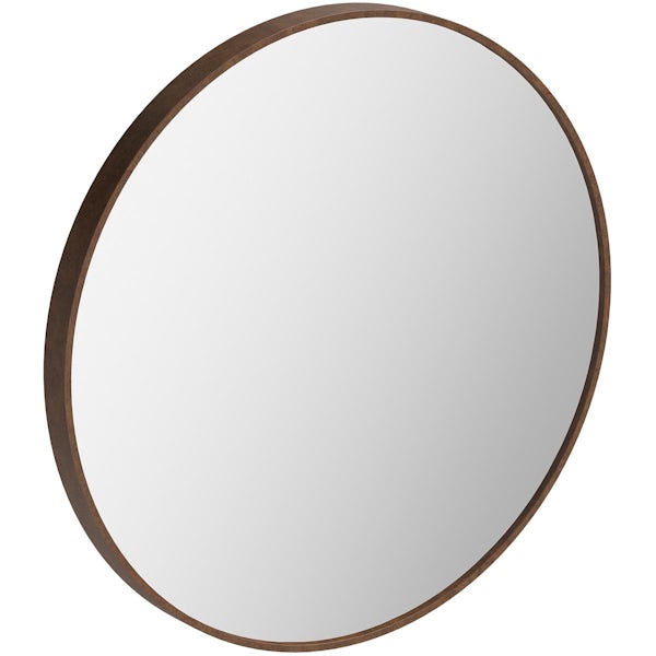 Accents Greystoke round antique bronze mirror 840 x 840mm