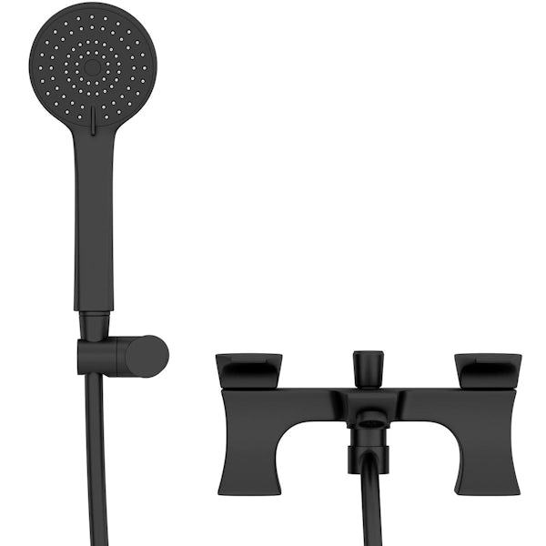 Bristan Hourglass black bath shower mixer tap