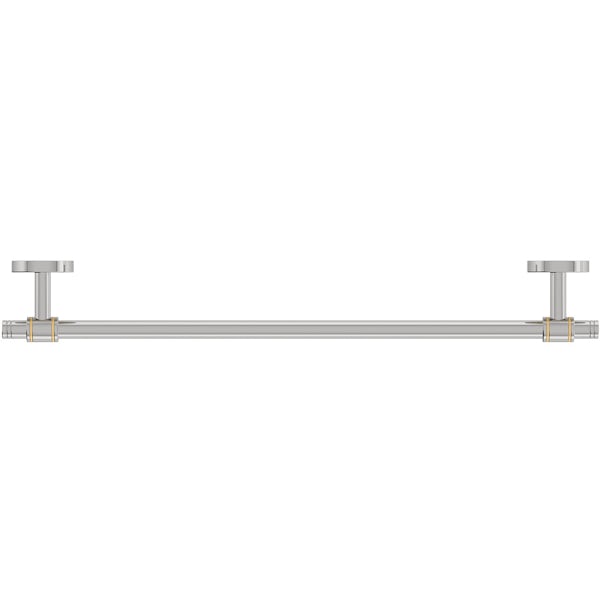 Accents premium traditional single towel bar 450mm