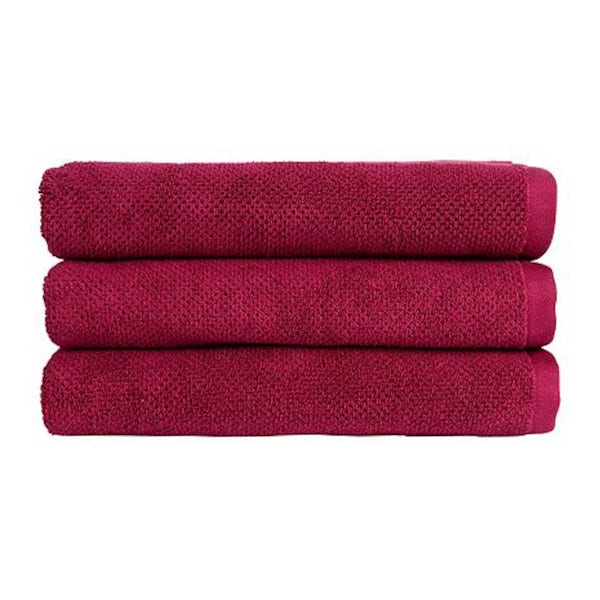 Christy Brixton magenta bath towel