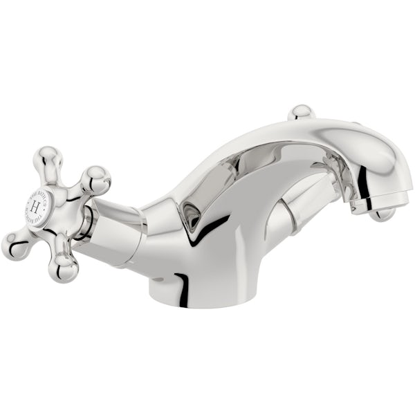 The Bath Co. Camberley basin mixer tap with slotted waste