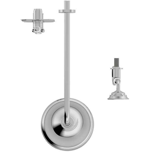 Orchard Dulwich thermostatic twin round shower valve set with handset