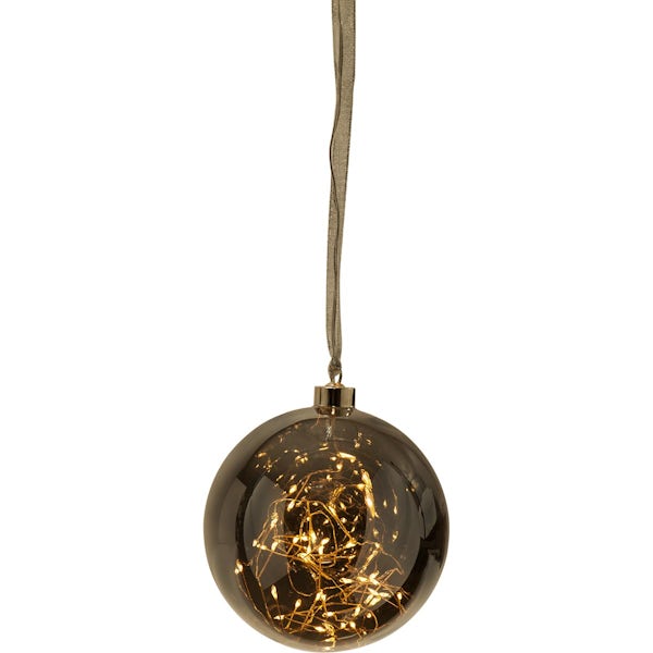 Eglo Christmas bauble light in smoked glass