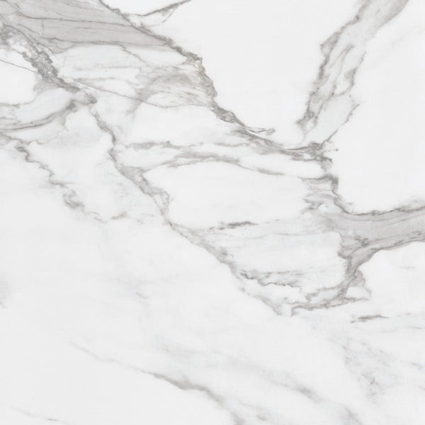 RAK Tech-Marble white statuario polished wall and floor tile 600mm x 600mm