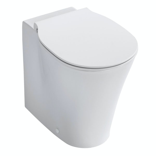 Ideal Standard Concept Air back to wall toilet with soft close toilet seat and concealed toilet cistern