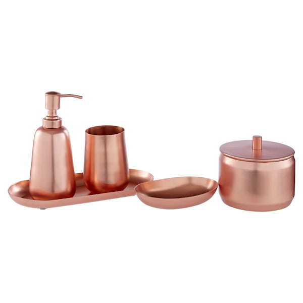 emulsion Rustik garn Accents Madison shine copper finish soap dish | VictoriaPlum.com