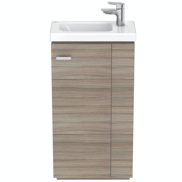 Ideal Standard Concept Space elm floor standing vanity unit with right handed basin 450mm