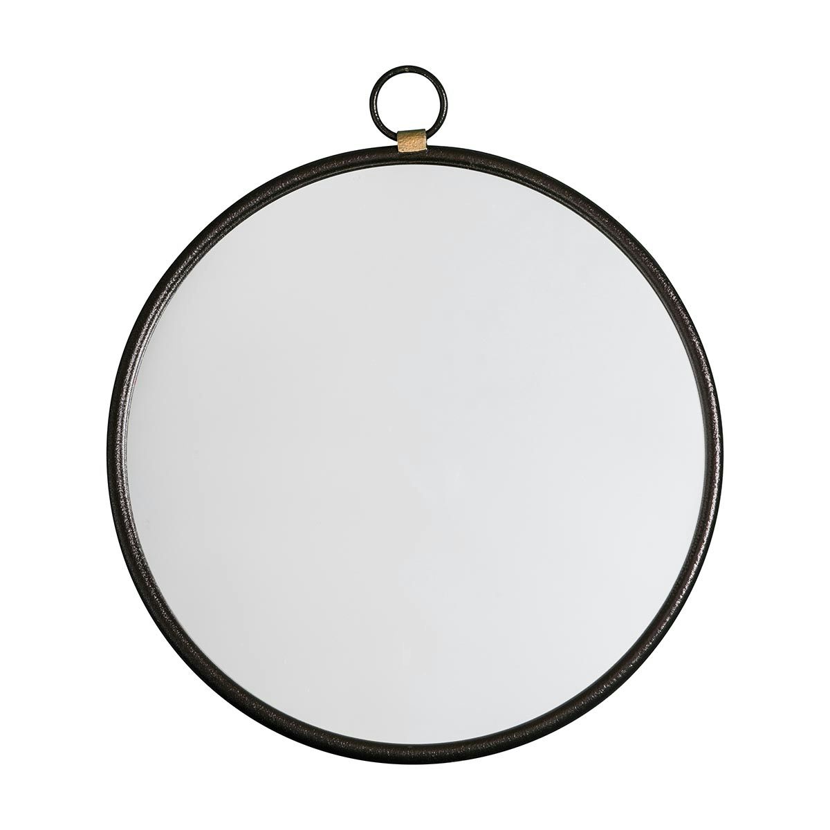 Accents Bayswater round black mirror 700 x 610mm