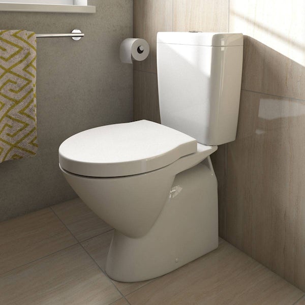 Ancona Close Coupled Toilet Inc Luxury Toilet Seat