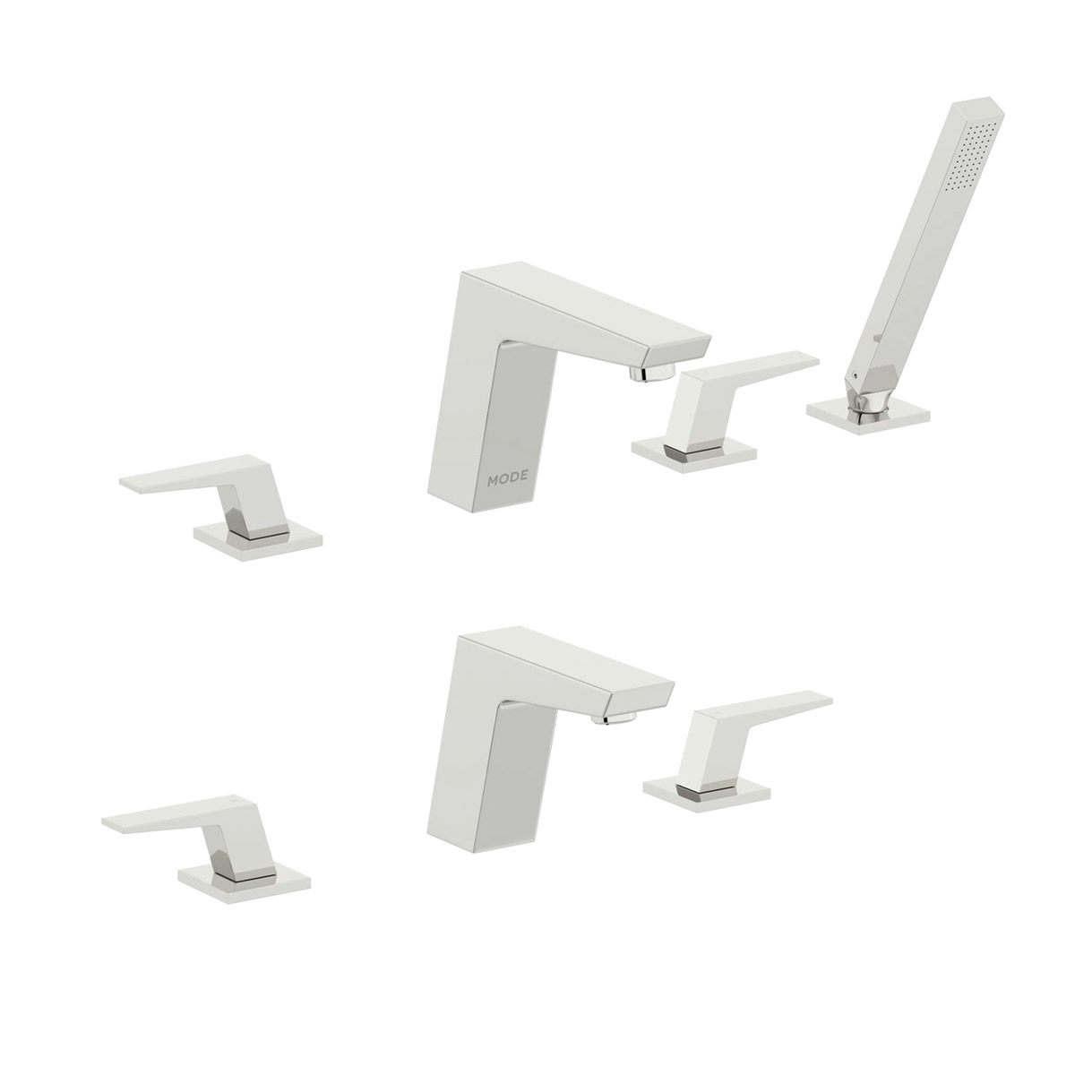 Mode Carter 3 hole basin and 4 hole bath shower mixer tap pack
