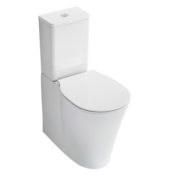 Ideal Standard Concept Air white furniture and freestanding bath suite 1700 x 790