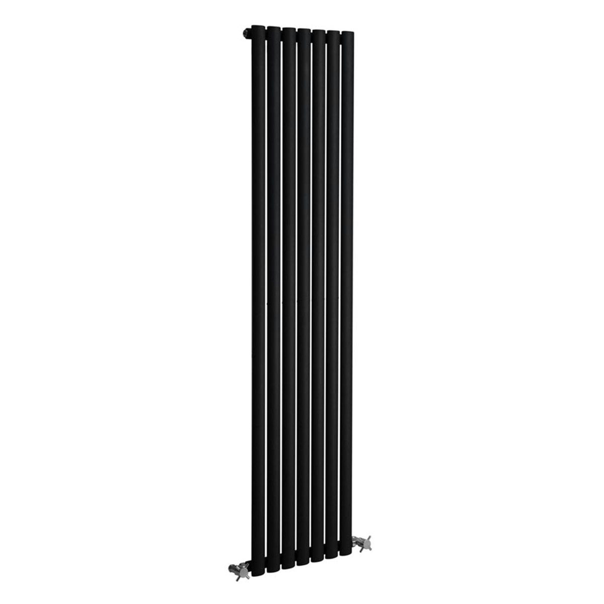 Reina Neva anthracite grey single vertical steel designer radiator 1800 x 413