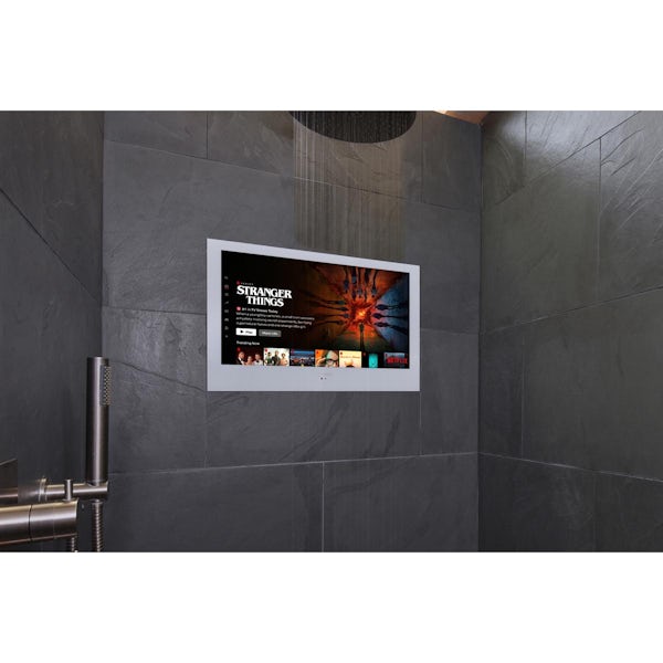 ProofVision 19 inch white Smart Bathroom TV with WebOS