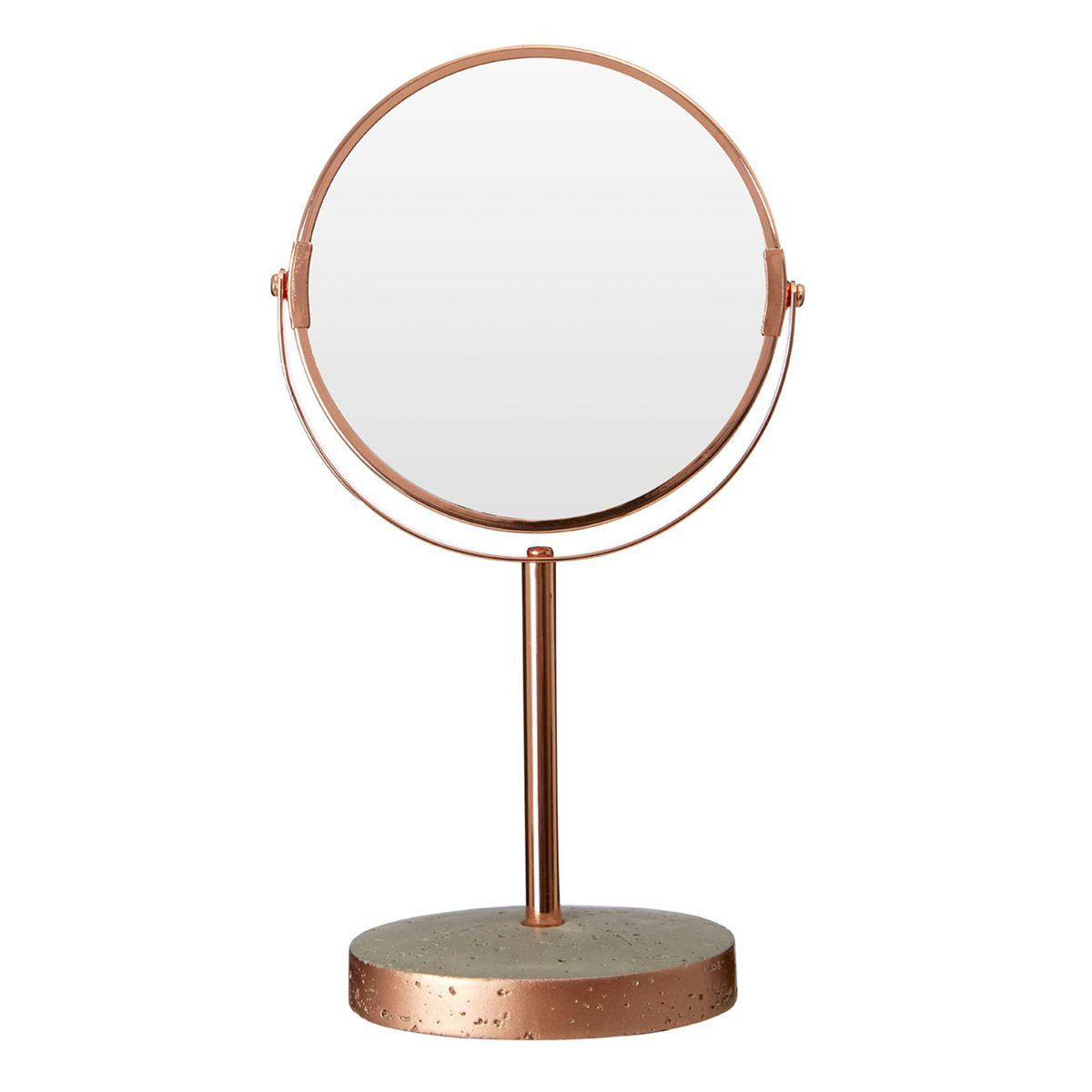 Accents Neptune concrete and copper vanity mirror