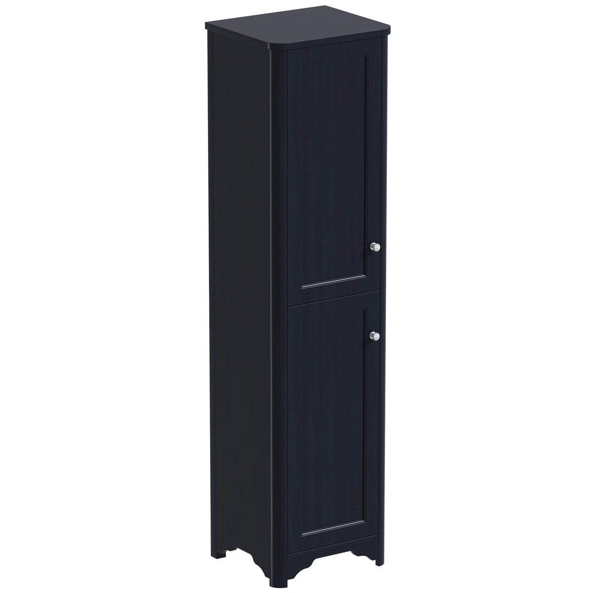 The Bath Co. Beaumont sapphire blue tall storage unit 1745 x 460mm