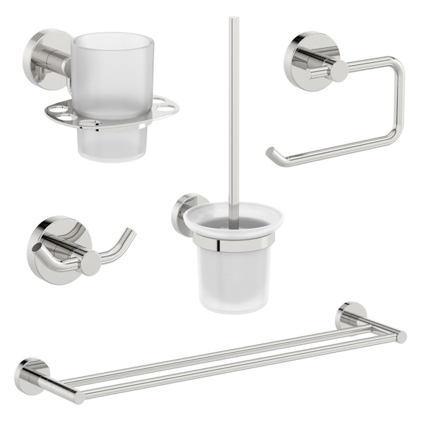 Orchard Wharfe round master bathroom 6 piece accessory set