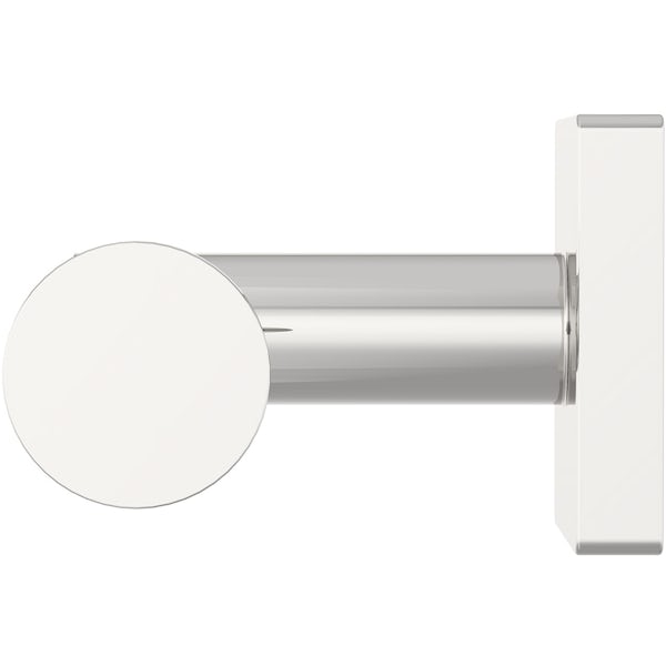Accents square plate contemporary straight toilet roll holder