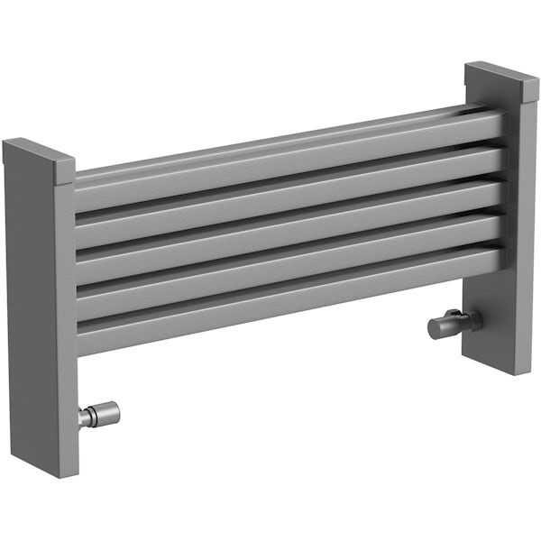 The Heating Co. Nova Scotia textured grey aluminium radiator