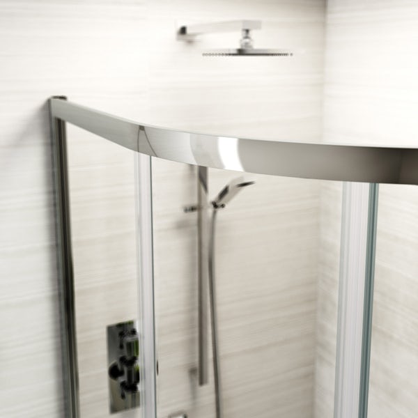 Mode Ellis premium 8mm easy clean offset quadrant shower enclosure