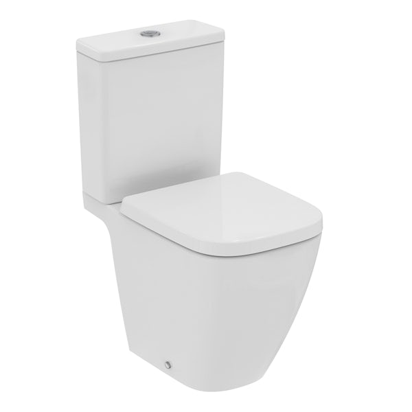 Ideal Standard i.life S open back rimless close coupled toilet 2.6/4 litre with slow close seat