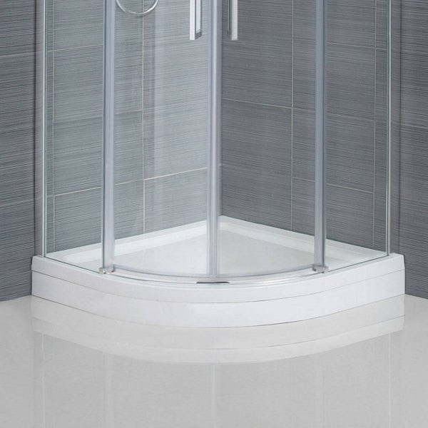 Quadrant Stone Shower & Riser Kit 1000 x 1000
