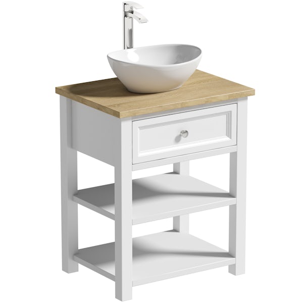 The Bath Co. Marlow 640mm washstand with countertop basin