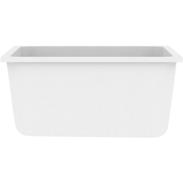 Schön Terre chalk white 1.0 bowl kitchen sink with Schon Burgh kitchen tap