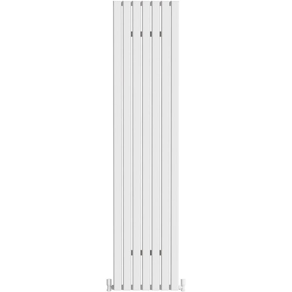 The Heating Co. Hamilton vertical textured white aluminium radiator