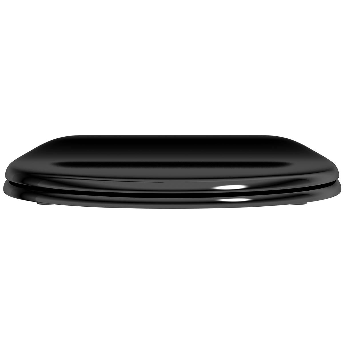 Black plastic toilet sale seat