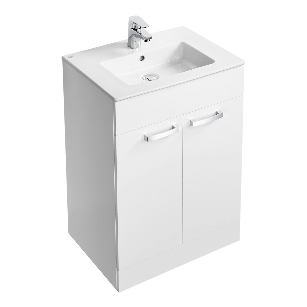 Ideal Standard Tempo gloss white vanity door unit and sink