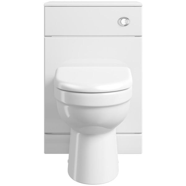 Sienna white back to wall toilet unit and Eden toilet with seat