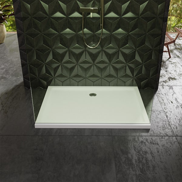 Orchard anti-slip rectangular stone shower tray