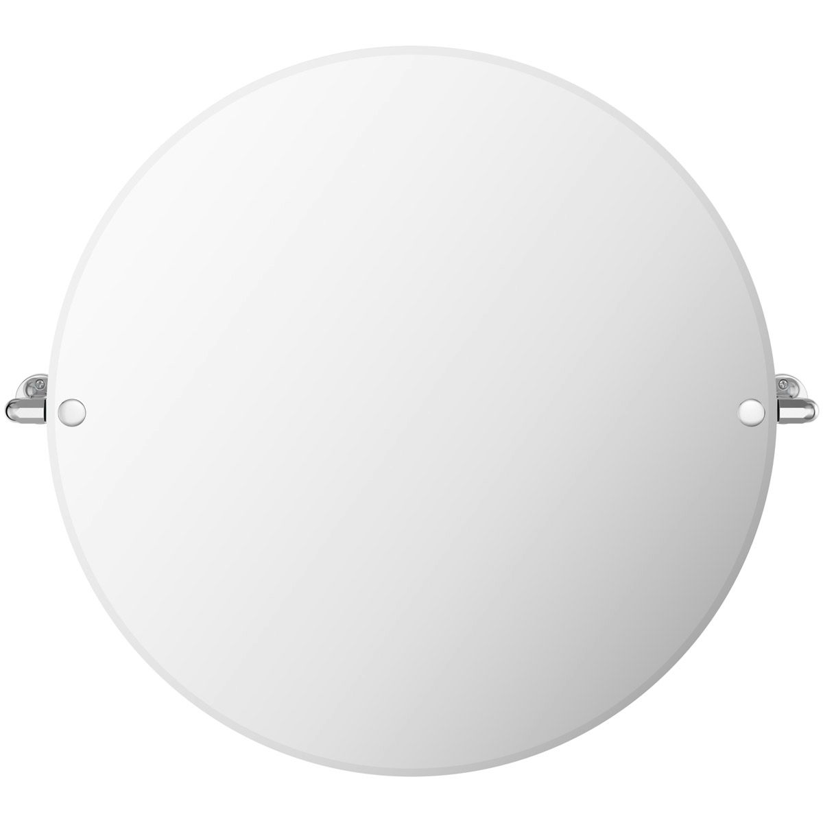 Accents Traditional Round Pivot, Large Round Tilting Bathroom Mirror