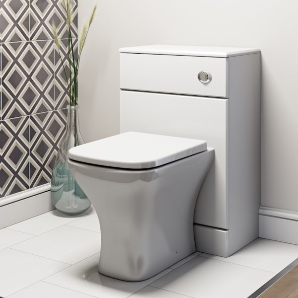 Orchard Derwent square compact back to wall toilet with soft close thick toilet seat